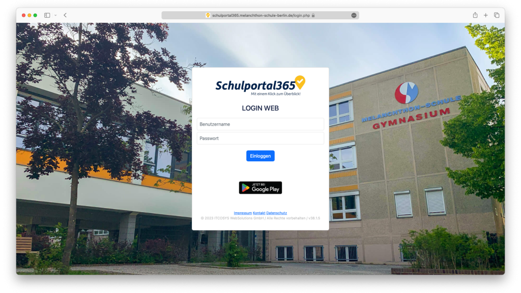 Schulportlal 365 (Melanchthon-Gymnasium Berlin)